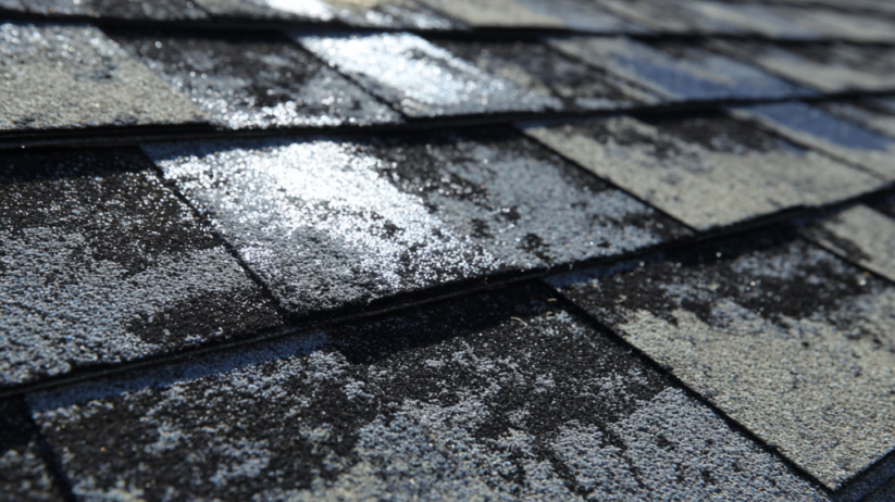 heat damage asphalt shingle roof