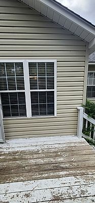 Deck boards before the renovation, Pinehurst NC