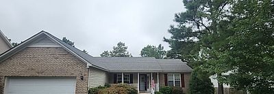 Front and garage before the renovation, Pinehurst NC